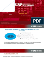 Semana 7 - Evaluación Económica y Financ. - VAN. Clase 2.