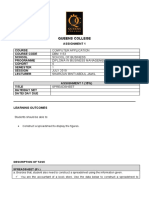 Queens College: Assignment 1 Course Course Code School Programme Cohort Semester Session Lecturer