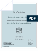 Cisco Certified Network Associate Wireless Certificate