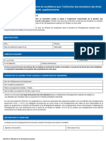 Formulaire Exemptions Annexe II MEES 07-2016