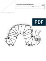 Desenhos para Pintar A Lagartinha Comilona