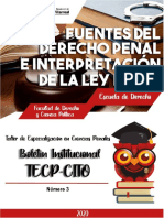TECP-CITO Número 3 (Fuentes Del Derecho Penal e Interpretación de La Ley Penal) Taller de Especialización en Ciencias Penales - UNFV.