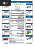 2021-2022 Final Academic Calendar