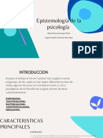 Epistemología de La Psicología