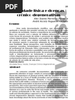 atividade fisica e doença cronico-degenerativas