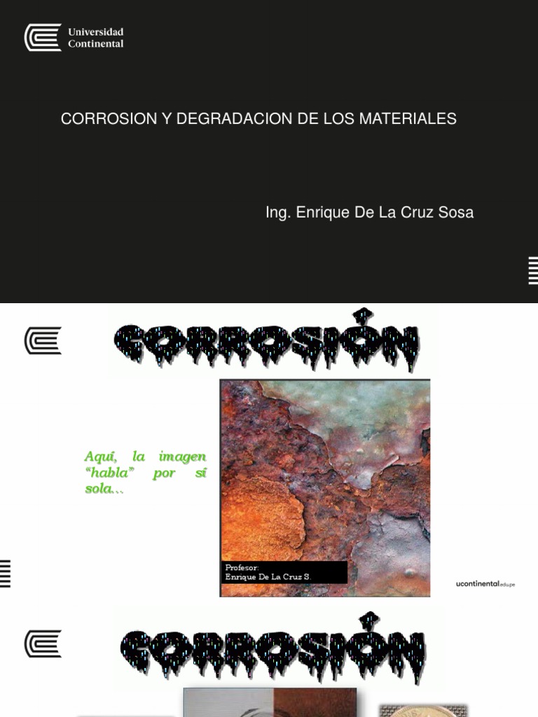 EXPO-Corrosion y Degradacion | PDF | Corrosión | Electroquímica