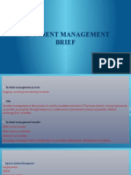 Incident Management Summary