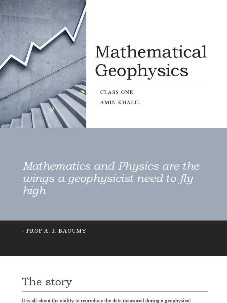 Mathematical Geophysics: Class One Amin Khalil | PDF | Inverse Problem ...