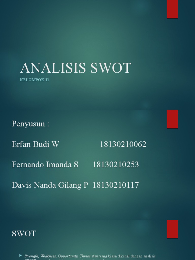 Analisis SWOT oleh Freddy Rangkuti | PDF