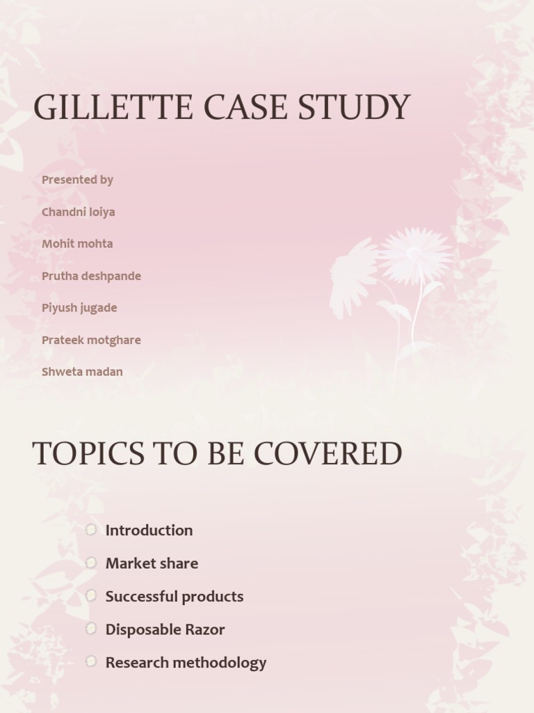 Gillette Market Share Analysis | PDF