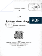 1912 Levi Livre Des Sages