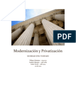 Modernización y Privatización