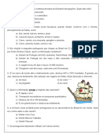 84597250 Avaliacao Diagnostica de Historia 1 Bim Multipla Escolha 5º Ano