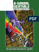 Old-School Essentials Advanced Fantasy Druid and Illusionist Spells v1.1