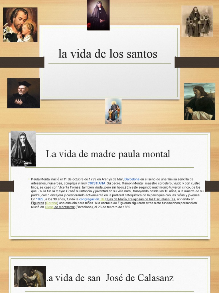 La Vida de Los Santos Taller de Repaso | PDF | San José | Religión y ...