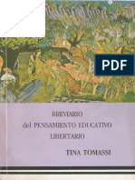 Tina Tomassi, Brevario Del Pensamiento Educativo Libertario