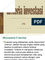 9 Investasi Dan Kriteria Investasi