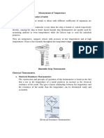 Measurement of Temperature