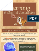 Learning: & Classical Conditioning