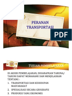 Peranan Transportasi