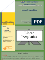 Linear Inequalities: Solving and Graphing Solutions in One and Two Variables