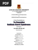 Guillain Barre Syndrome Case Study Group