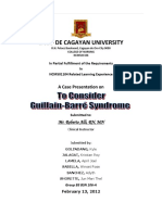 Guillain Barre Syndrome Case Study Group