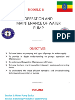 Module 2 OM of Water Pumps