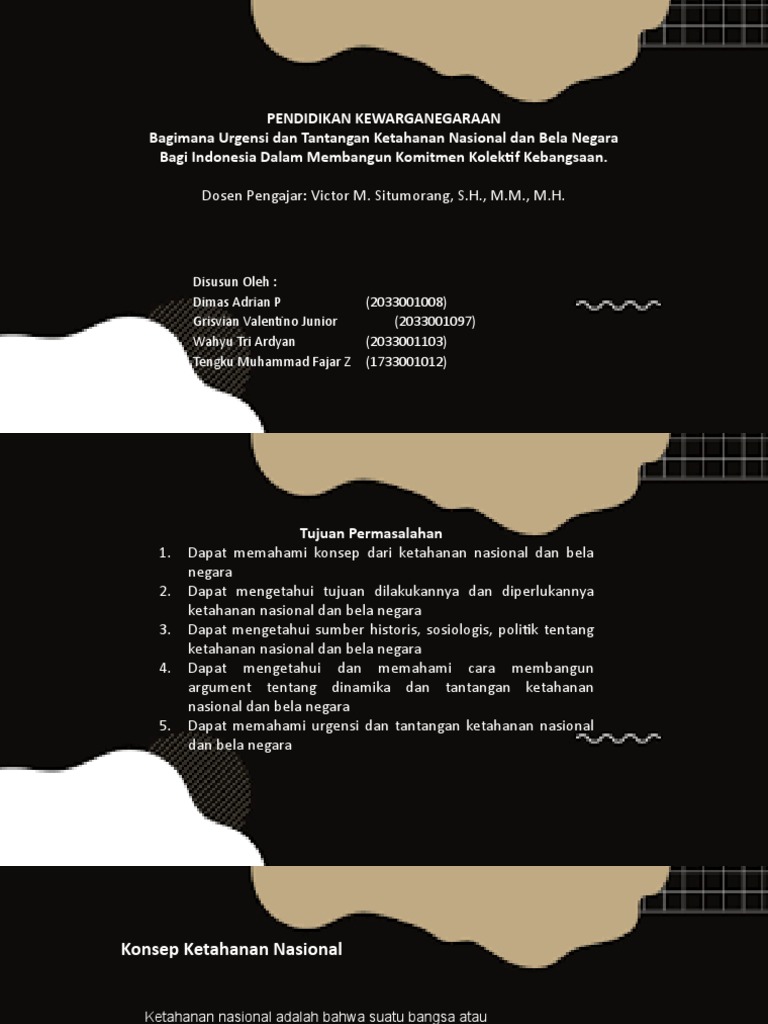 Ketahanan Nasional dan Bela Negara Indonesia | PDF