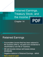 Retained Earnings, Treasury Stock, and The Income Statement