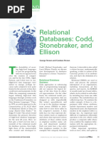 Relational Databases: Codd, Stonebraker, and Ellison: Mastermind