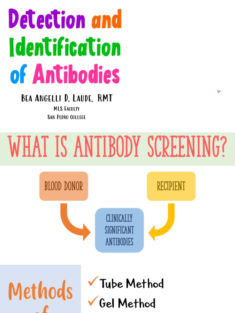 Antibody Detection and Identification Methods | PDF | Immunology ...