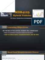 (IV) V T R L R: Ehicle Ransient OAD OAD Equirements