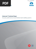 Acoustic Performance Of Pre Finished Steel Cladding Systems Pdf Sound Acoustics