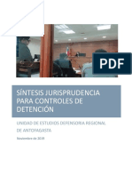 Sintesis Jurisprudencia Para Controles de Detencion Actualizada