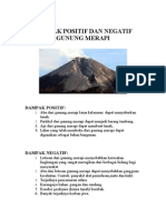 Dampak Positif Dan Negatif Gunung Merapi