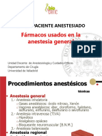 Fármacos Usados en La Anestesia General: I. El Paciente Anestesiado