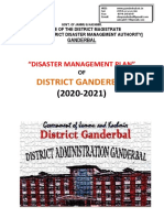 District Ganderbal: "Disaster Management Plan"