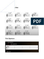 Music Key Signatures Lists