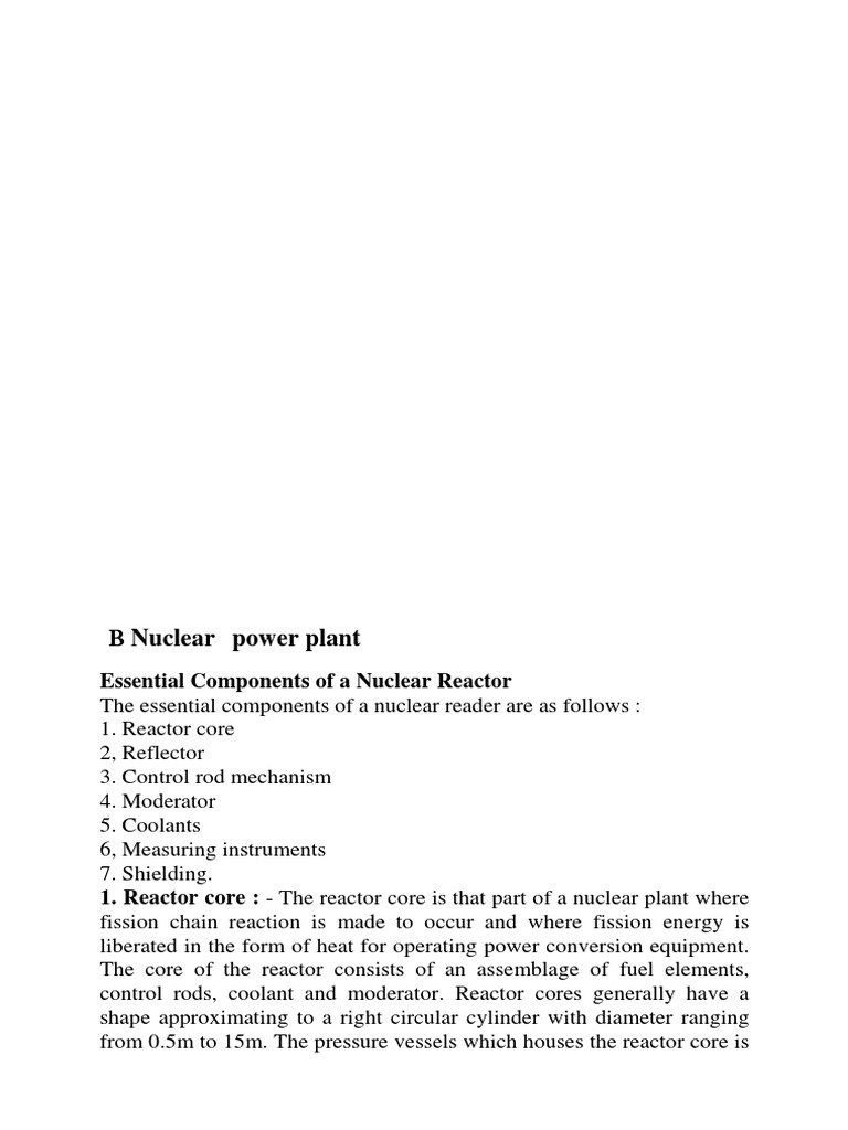 B Nuclear Power Plants | PDF | Pressurized Water Reactor | Nuclear Reactor