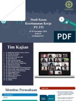 Studi Kasus Keselamatan Kerja Pt. Iti: 23-28 November 2020 Kelas B Kelompok K3