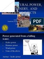 Ag. Power, Machinery, and Allied Subject - Part 2