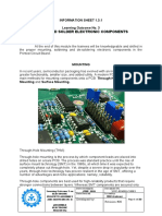 Mount and Solder Electronic Components: Information Sheet 1.3.1 Learning Outcome No. 3