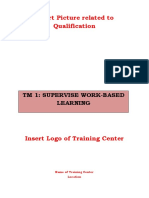 Insert Picture Related To Qualification: TM 1: Supervise Work-Based Learning