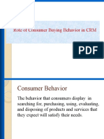 Role of Consumer Buying Behavior in CRM