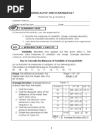 Learning Activity Sheet in Mathematics 7