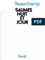 Psaumes Nuit Et Jour by Paul Beauchamp (Beauchamp, Paul)