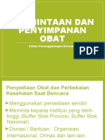 Prosedur Permintaan Dan Penyimpanan Obat Dalam Bencana