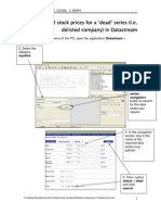 Find stock prices for delisted companies in Datastream