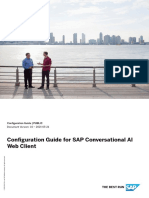 Configuration Guide For SAP Conversational AI Web Client